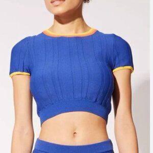 🎀SOLID + STRIPED June top XL knit crop top